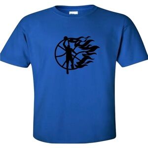 Gildan Royal Blue Basketball Graphic Tee